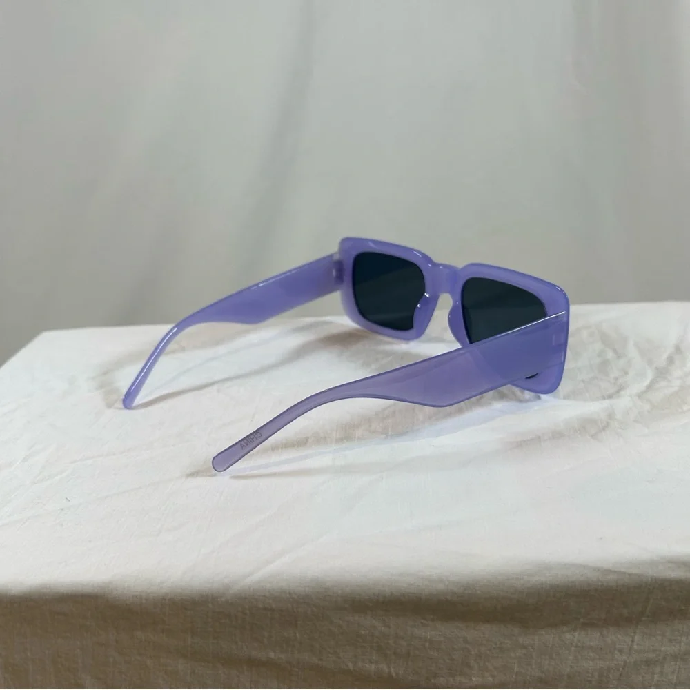 Purple Rectangular Sunglasses - Fashion Women's Shades